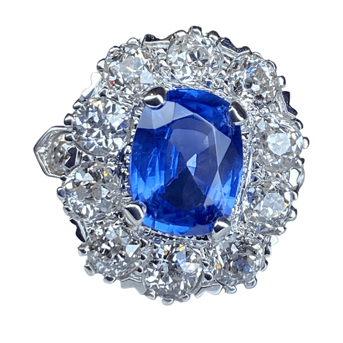 Bague Bague Marguerite en or saphir et diamants 58 Facettes