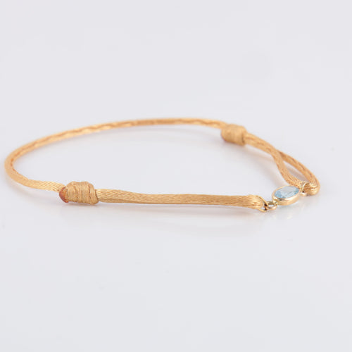 Bracelet Bracelet FIDELIS aigue-marine 58 Facettes