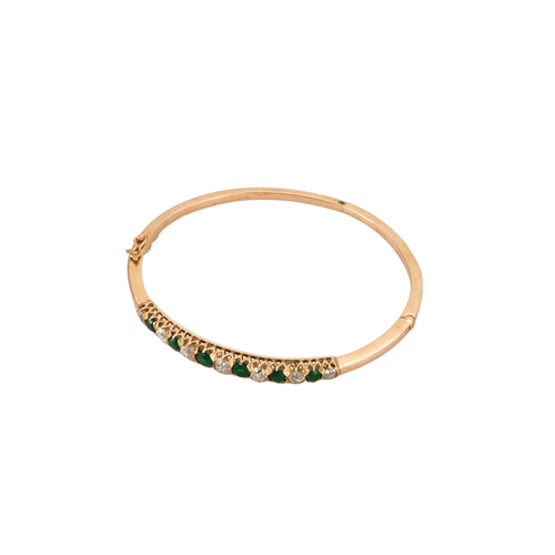 Bracelet BRACELET BERYLES VERTS ET DIAMANTS 58 Facettes