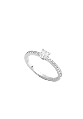 Bague 53 Bague MESSIKA Emotion Or Blanc 750/1000 58 Facettes 64389-60842