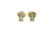 Boucles d'oreilles CLOZEAU - Boucles d'oreilles Or Résine verte 58 Facettes clozeau