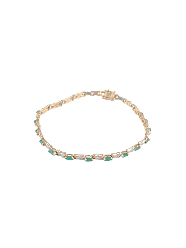 Bracelet Bracelet Ligne Emeraudes 58 Facettes