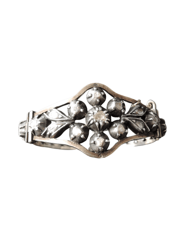 Bracelet Bracelet Argent Diamants Taillés En Rose 58 Facettes 349913