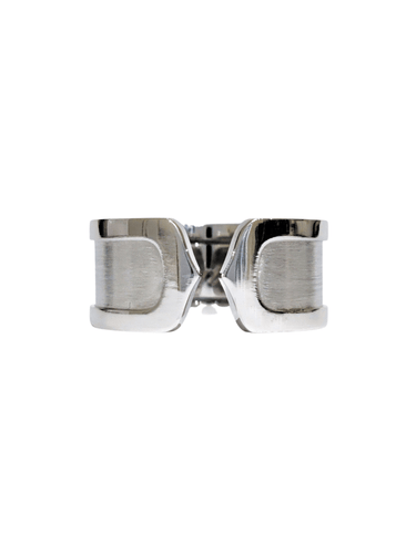 Bague 58 Bague or blanc Cartier "double C" 58 Facettes 1-767/8