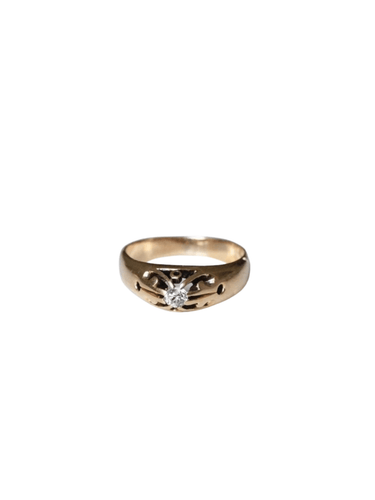 Bague Bague ancienne jonc or rose et diamant 58 Facettes