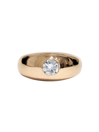Bague 56 Bague jonc anglais or jaune diamant 58 Facettes 1-904/1
