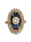 Bague 57 Bague marquise ovale or jaune saphirs et diamants 58 Facettes 1-273/1