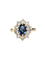 Bague 53.5 Bague marguerite or jaune saphir et diamants 58 Facettes 1-882/1