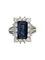 Bague 53 Bague Marguerite saphir entourage diamants 58 Facettes 1-425/8