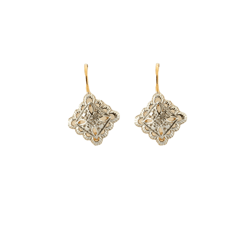 Boucles d'oreilles Boucles d'oreilles 2 ors à motifs géométriques 58 Facettes