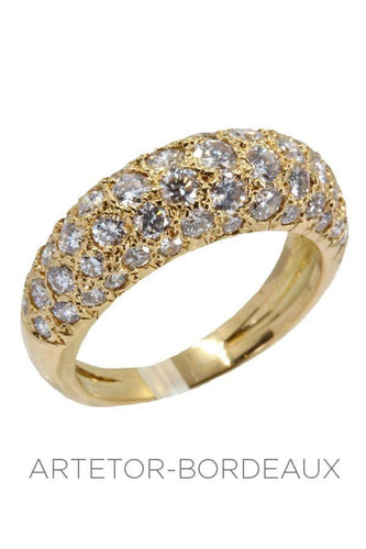 Bague 53 Bague jonc diamants 58 Facettes 31081