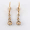 Boucles d'oreilles Dormeuses Diamants 58 Facettes 1