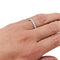Bague 54 Alliance en or blanc, diamants. 58 Facettes 30002
