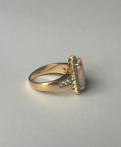 Bague Bague POMPADOUR OPALE et Diamants 58 Facettes 359
