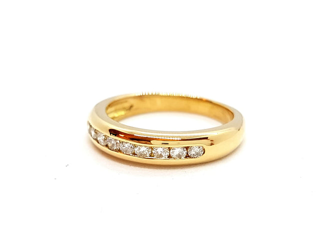 Bague 51 Bague Alliance Or jaune Diamant 58 Facettes 00671CN