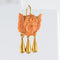 Boucles d'oreilles Boucles d'oreilles anges corail et or 58 Facettes 19-260