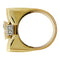 Bague 56 Bague tank en or jaune platine et diamants. 58 Facettes 30581