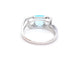 Bague 54 Bague Or blanc Topaze 58 Facettes 00710CN