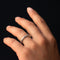 Bague 54 Bague or blanc satiné diamants 58 Facettes ANSETAB-54