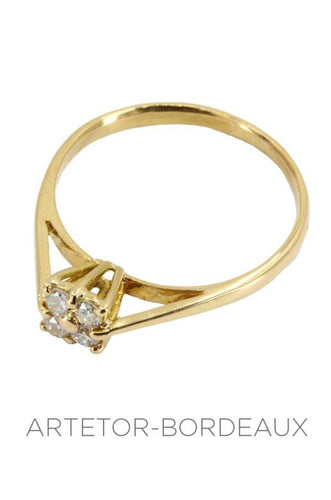 Bague 57 Bague style solitaire 58 Facettes 34171