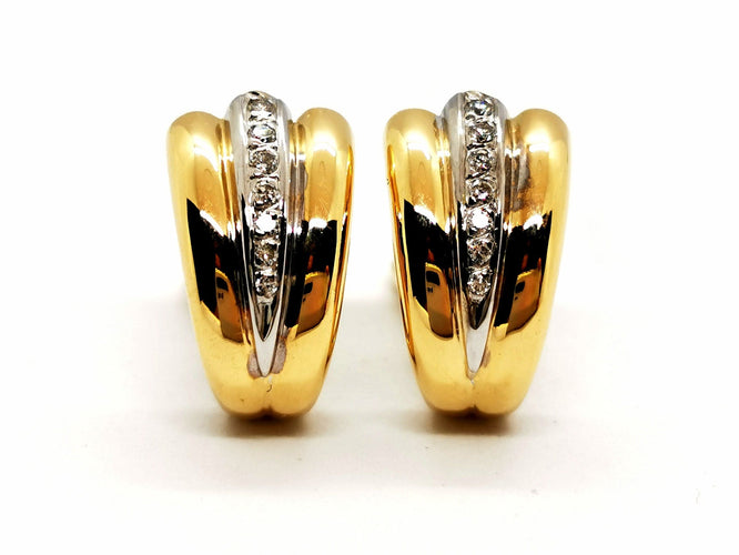 Boucles d'oreilles Boucles d'oreilles Clips Or jaune Diamant 58 Facettes 1126564CN