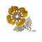 Broche Broche "Eglantine" Boucheron en or et platine, émail et diamants. 58 Facettes 30428