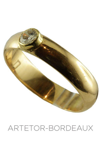 Bague 52 Solitaire moderne 0.20 carat 58 Facettes 22361