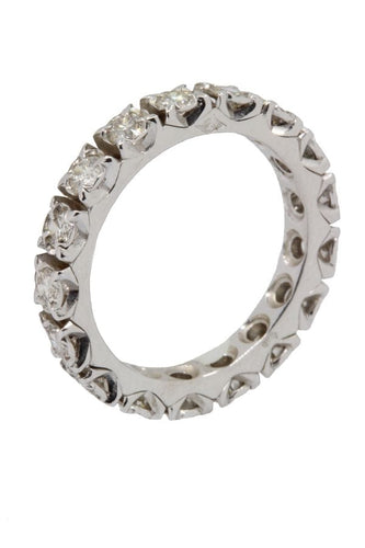 Bague Alliance diamants 58 Facettes 37361