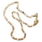 Collier Chaîne mixte maille gourmette alternée, or rose. 58 Facettes 30306