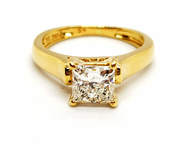 Bague 47.5 Bague Solitaire Or jaune Diamant 58 Facettes 1167334CN