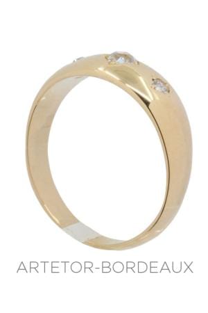Bague 58 Jonc diamants 58 Facettes 35221