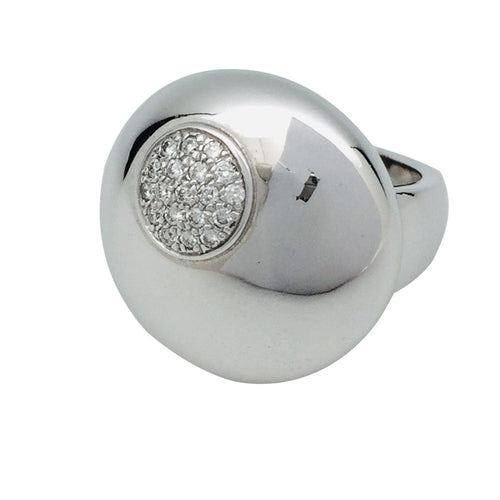 Bague 53 Bague or blanc et diamants. 58 Facettes 21801