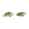 Boucles d'oreilles Boucles d'oreilles vintage, or jaune et émeraudes. 58 Facettes 29015