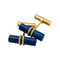 Boutons de manchette Boutons de manchette bâtonnets en or jaune et lapis lazuli. 58 Facettes 30193