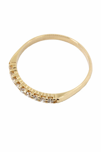 Bague Demi-alliance diamants 58 Facettes