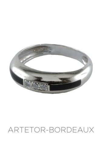 Bague 54 Bague onyx et diamants 58 Facettes 3801