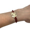 Bracelet Bracelet O.J. Perrin, "Féerie de Légendes", or jaune sur cordon. 58 Facettes 30341