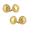 Boutons de manchette Boutons de manchettes ronds en or 58 Facettes 19-233
