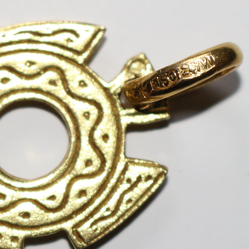 Pendentif Croix d'Agadez en or JAUNE 58 Facettes 368