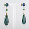 Boucles d'oreilles Boucles d'oreilles azurmalachites et malachites 58 Facettes 20-134