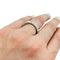 Bague 52 Alliance diamants taille émeraude en or blanc. 58 Facettes 30229