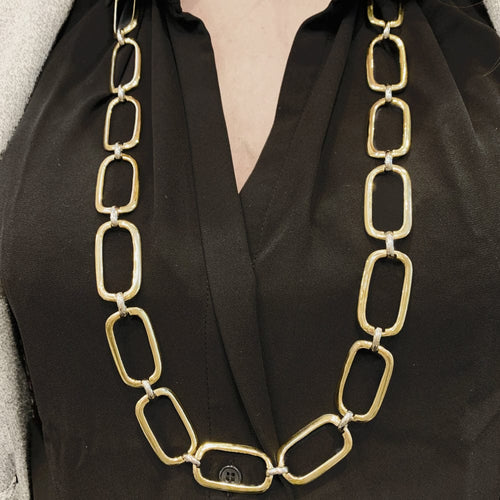 Collier Long collier deux ors. 58 Facettes 30262