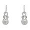 Boucles d'oreilles Boucles d'oreilles "Noeud d'Héraclès" en or blanc et diamants. 58 Facettes 29979