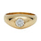 Bague 59 Bague chevalière en or jaune et diamant, 0,50 carat environ. 58 Facettes 28586