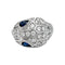 Bague 53 Bague Bulgari "Serpenti" en or blanc, diamants et saphirs. 58 Facettes 30128