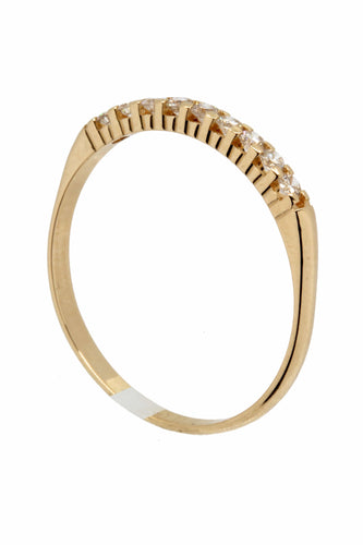 Bague Demi-alliance diamants 58 Facettes