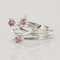 Bague 54 Bague or blanc diamant saphir rose 58 Facettes 18-093D-54