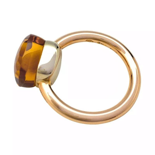 Bague 54 Bague Pomellato "Nudo" en or rose 750/000 sertie d'une citrine. 58 Facettes 30328