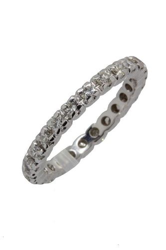 Bague 55.5 Alliance diamants 58 Facettes 36881-1