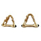 Boutons de manchette Boutons de manchette Cartier "Etrier" en 2 tons d'or et saphirs 58 Facettes 30364